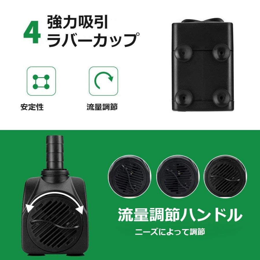 Jhua 400gph ウォーターポンプ 淡水 海水兼用 小型ポンプ 電源コード1 5m 吐出量1500l H 出力25w ホース2個付き 鳳物販 通販 Yahoo ショッピング