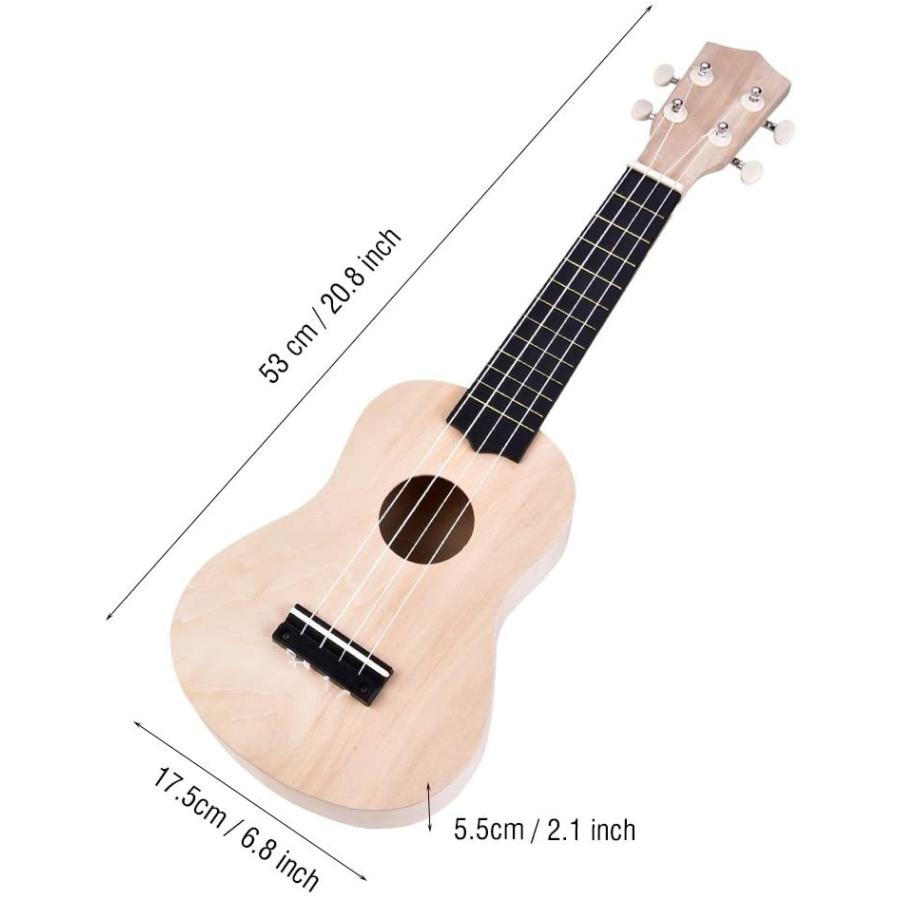 Qii Lu 手作りウクレレ ウクレレ Diyウクレレ 4弦のギター おもちゃ 知育玩具 21インチ Diyアクセサリーツール ツールキット 鳳物販 通販 Yahoo ショッピング