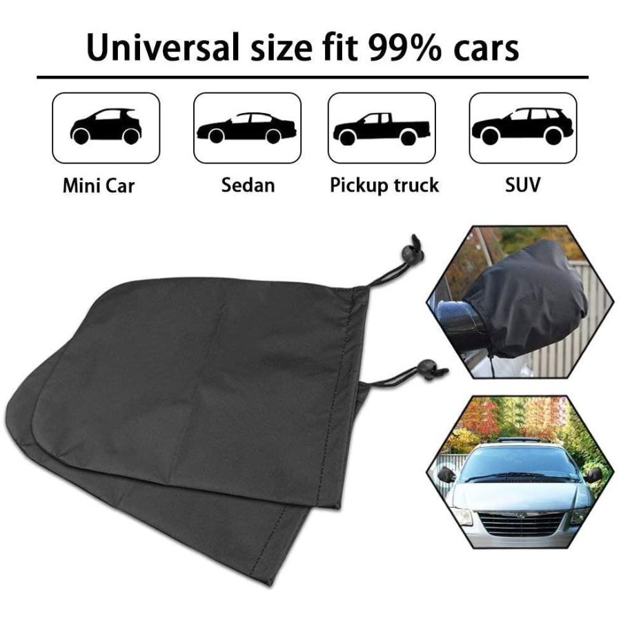 Honcenmax 車用サイドミラーカバー 雪対策 霜よけ 凍結防止 ミラー保護する 防水材料 車のミラーカバー 軽自動車 セダン ミニバン 鳳物販 通販 Yahoo ショッピング