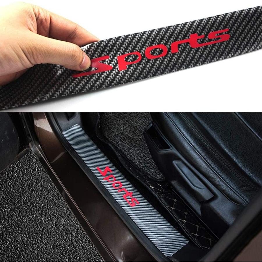 Zads 車 ドアエッジモール キズ防止 バンパーガード カーボンモールゴム ステップガード アクセサリー 汎用 幅 7cm 赤 ドアエ 鳳物販 通販 Yahoo ショッピング