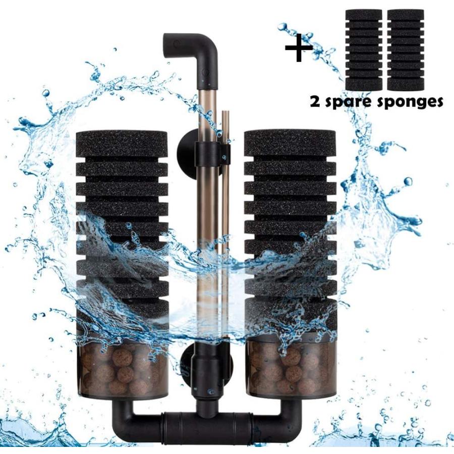 Hygge 水槽フィルター スポンジ 超静か アクアリウムエアーポンプに接続 水槽面貼り付け型 吸盤 生物濾過 物理濾過 ろ過装置 ツイン 鳳物販 通販 Yahoo ショッピング