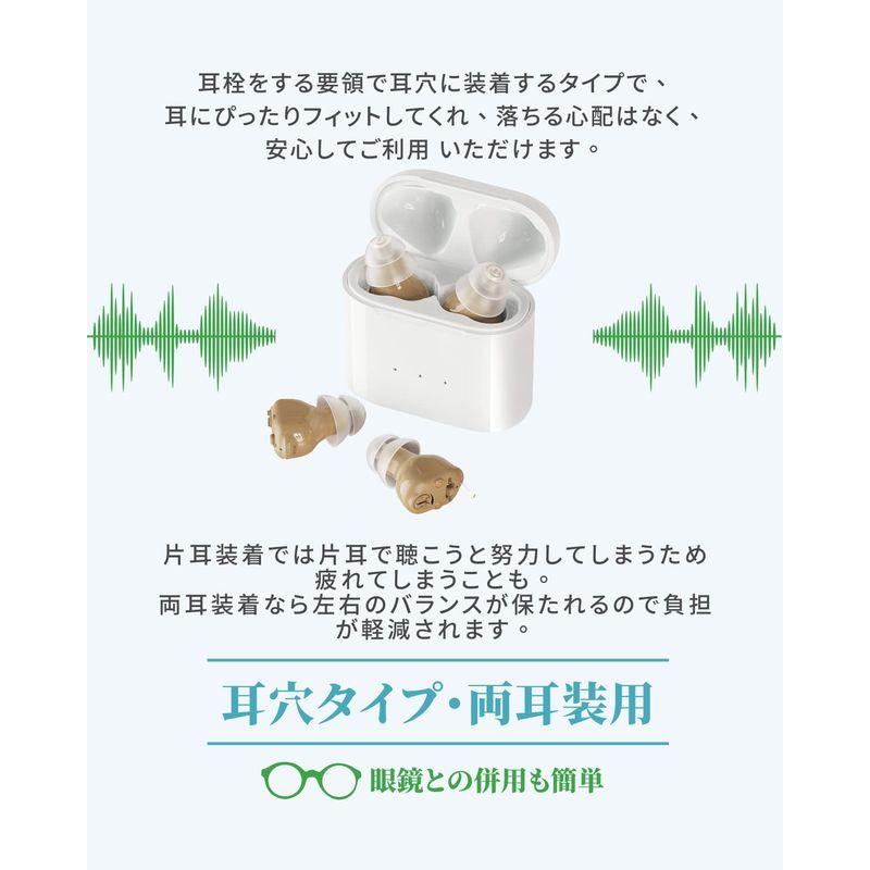 正規品 SUPLI 会話のしやすさ 両耳装用 集音器 音声拡張器 耳穴式 左右