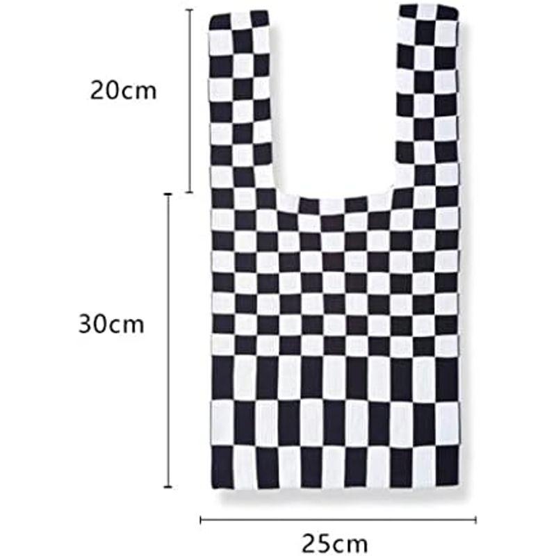 待望☆】 ルビタス チェック 柄 エコ トート バッグ (緑白) キャンバス バック カバン マザーズ ハンド 通勤 マザーズバッグ ルビタス シンプル トート バッグ キャンバス カバン マザーズ ハンド バック 通勤 エコ (くろ)
