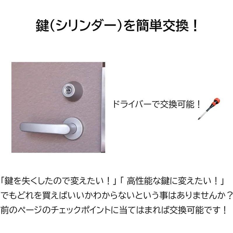 MIWA　美和ロック　鍵　LIX　LIX　ディンプルキー　取替用　シリンダー　シルバー(ST色)　MCY-499　交換用　2個同一　錠　JN