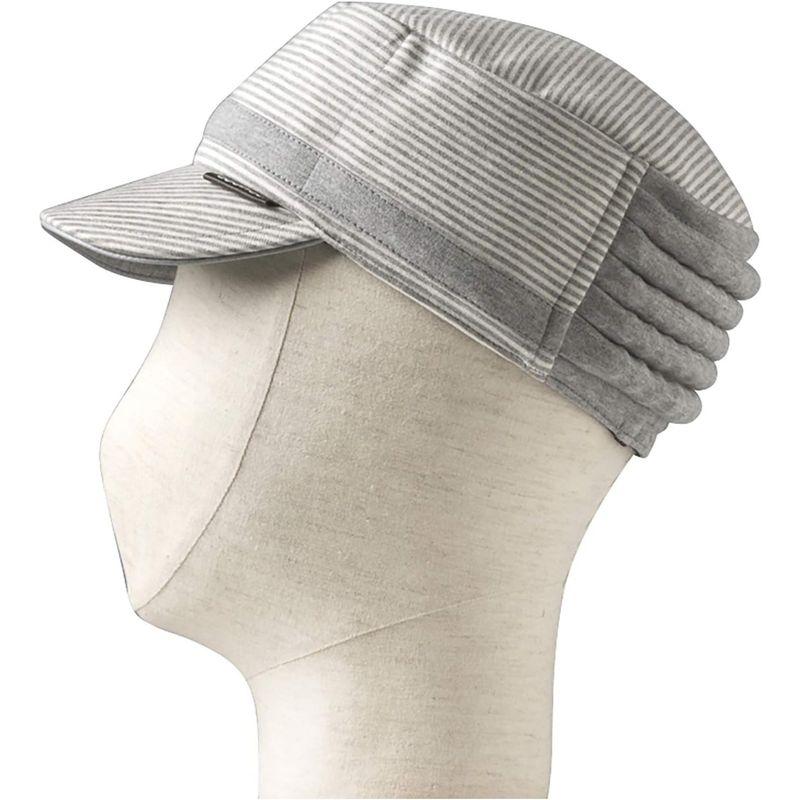 特殊衣料　保護帽　abonet　No.2084　S　JARI　キャップストライプ　グレー