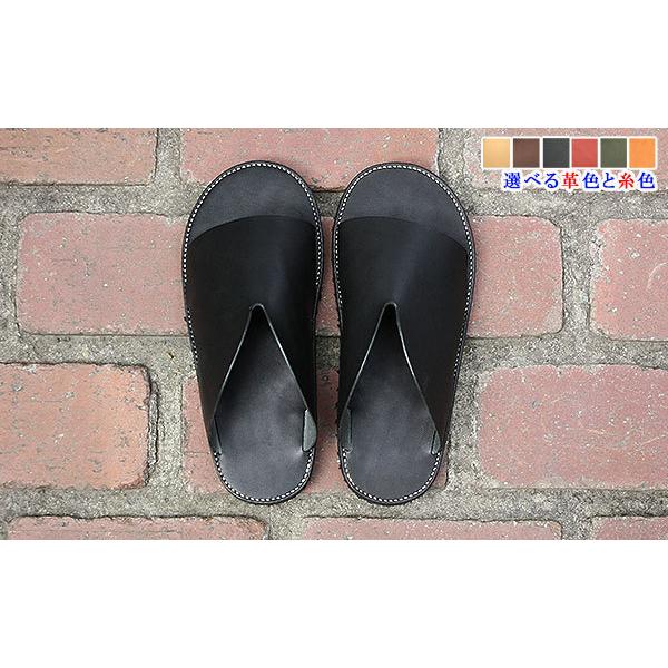 栃木レザー サンダル アウル オーダーメイド お好みの革色糸色選べます 送料無料 ビルケンシュトック コンフォートサンダル