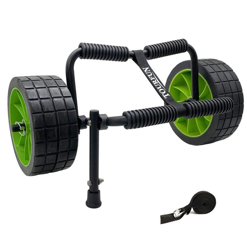 TOURFUN カヤックカート パドルボードカート カヤックトロリー カヌードリー SUPキャリア エアレスタイヤ付き