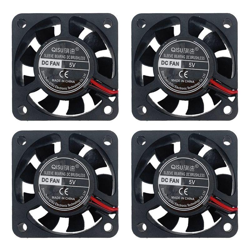 PENGLIN 4PCS 冷却ファン 4010 5V スリーブベアリング ファン 3Dプリンタファン 40mm X 40mm X 10mm