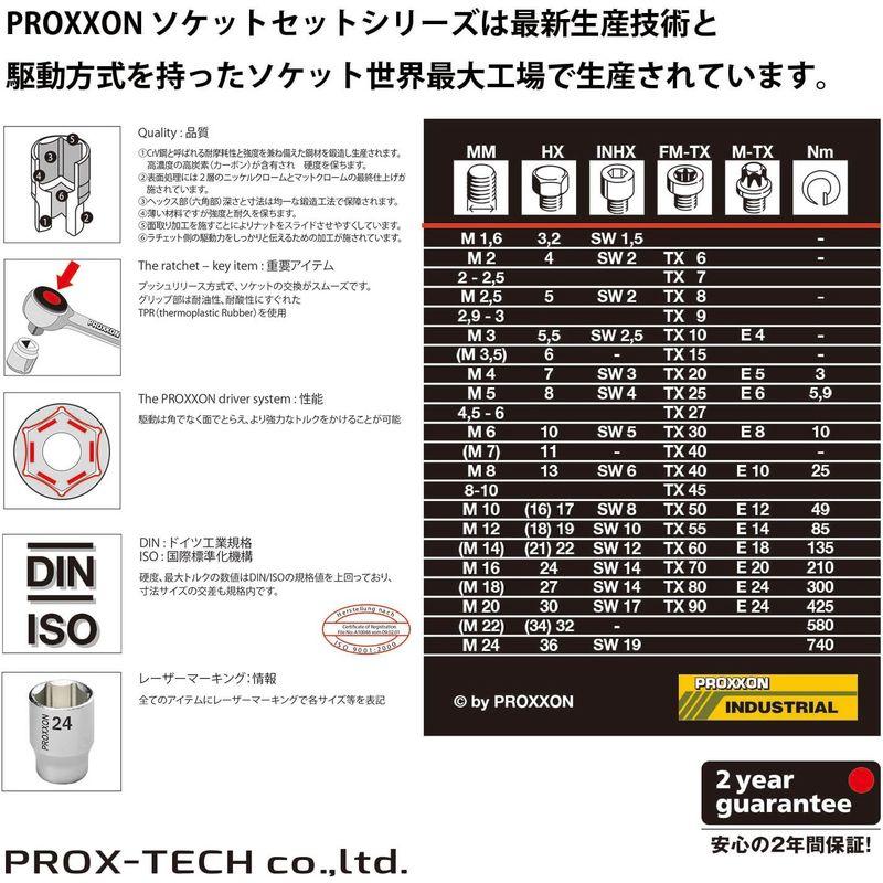 プロクソン(PROXXON)　29点・ソケットレンチセット　2"　No.82000