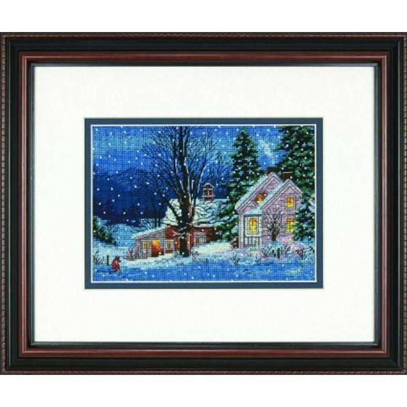 ディメンジョンズ クロスステッチ 刺繍キット"雪の降る夜" Dimensions Needlecrafts Counted Cross St