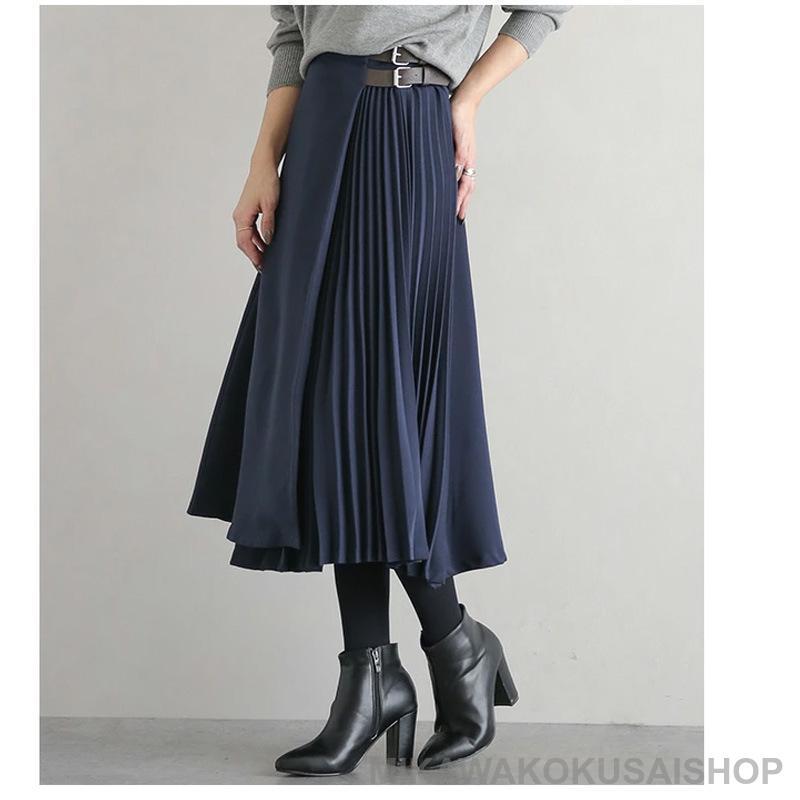 スカート ラップスカート レディース 40代 50代 60代 Aライン