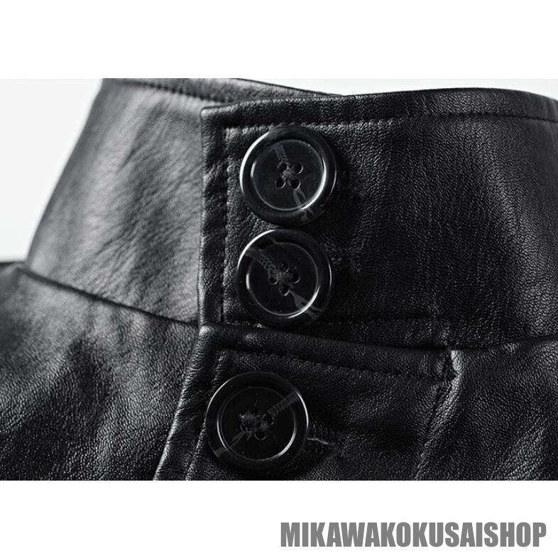革コート レザーコート メンズ 革ジャン 革コート 皮コート レザーハーフ