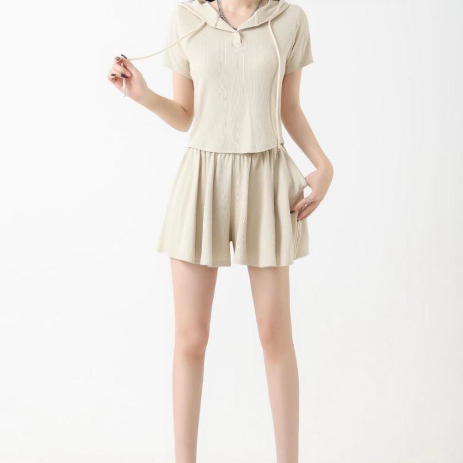 Tシャツ 半袖 レディース ミニスカ 上下セット 夏 半袖Tシャツ