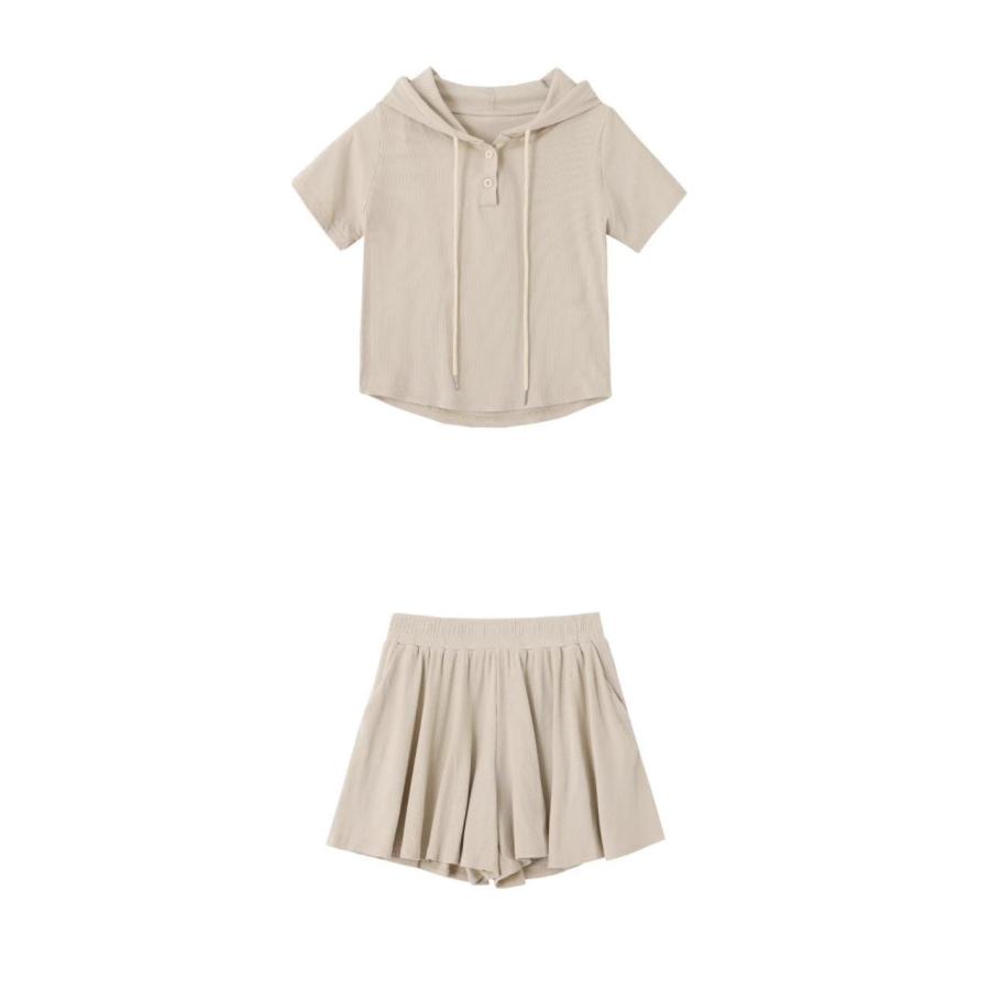 Tシャツ 半袖 レディース ミニスカ 上下セット 夏 半袖Tシャツ