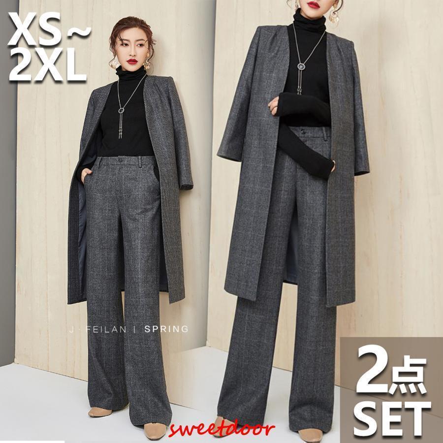 卒業式 服 母 スーツ セットアップ レディース 春 ブレザー ワイドパンツ 服 秋 冬 ハイウエスト ウエストゴム 30代 50代 40代 入学式 卒園式 入園式 卒業式 服 母 スーツ セットアップ レディース 春 ブレザー ワイド