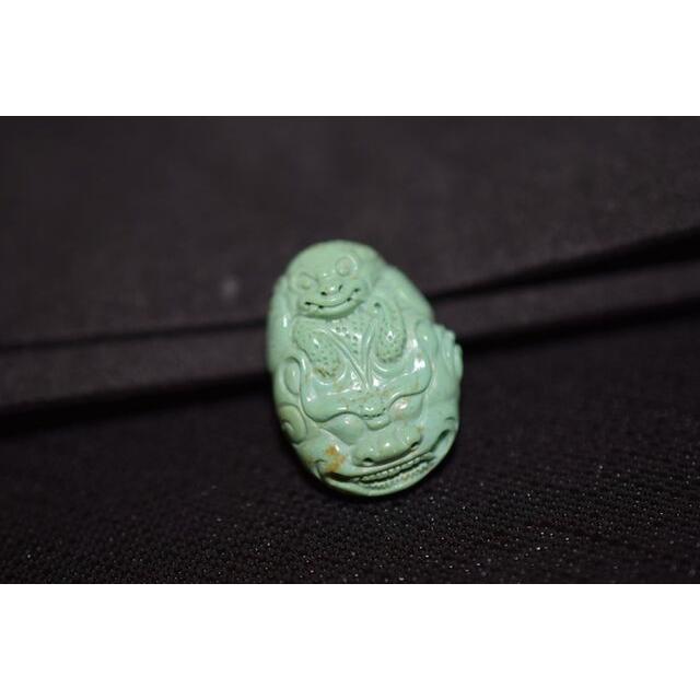 7186 一点物 本物天然トルコ石 ターコイズ ネックレス ペンダント 