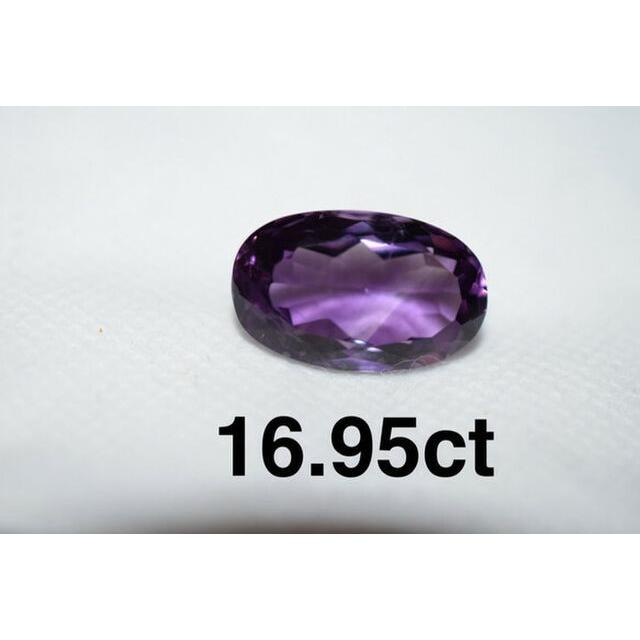 特売1-63 一点物 大粒天然アメジスト 楕円 アメシスト 紫水晶 2月 