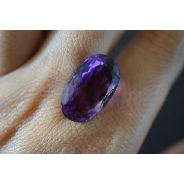 特売1-63 一点物 大粒天然アメジスト 楕円 アメシスト 紫水晶 2月 