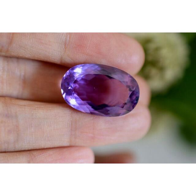 1-84 上品 一点物 大粒天然アメジスト 楕円 アメシスト 紫水晶 2月 