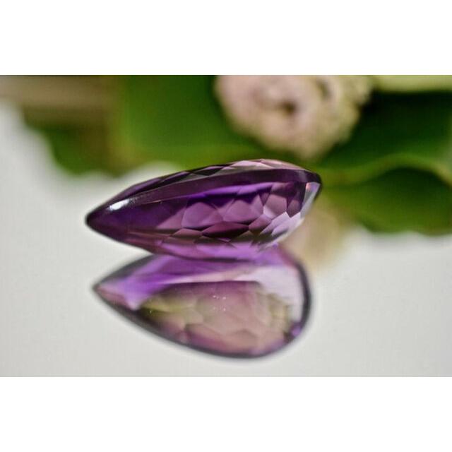 1-97 上品 一点物 天然超大粒バイカラーアメジスト 雫 アメシスト 紫  
