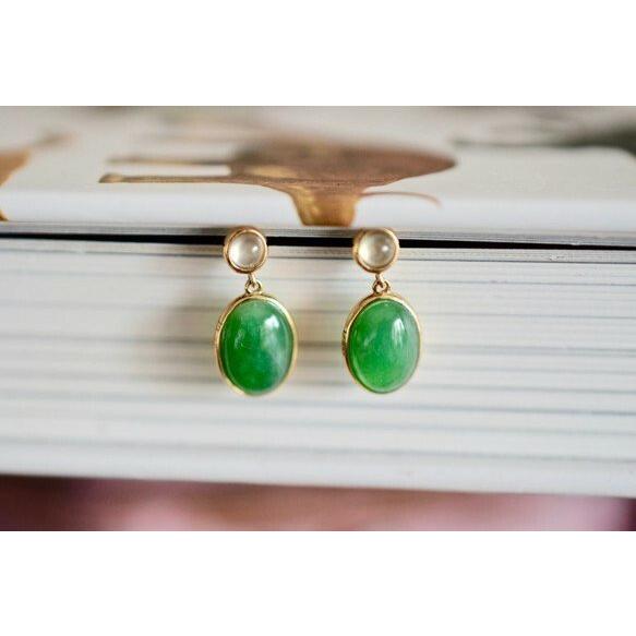 日本ショップ 730 受注制作 K18ゴールド 天然翡翠 ピアス シンプル プレゼント お祝 お正月 プレゼントト 母の日 誕生日 プレゼント 高価 買取店舗 Paynow Universalpapershredding Com