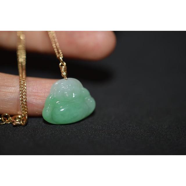 186-1 天然翡翠 14kgf ペンダント ネックレス メンズ 硬玉ジェダイト