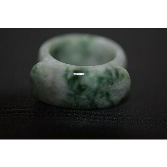 特売183-1 22.5号 天然 A貨 薄ラベンダー 翡翠 リング 板指 広幅 指輪