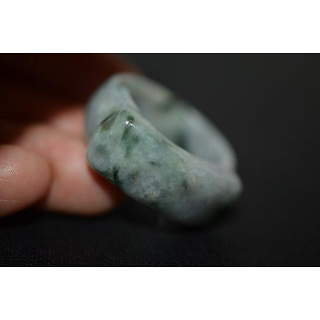 34-18 特 23.5号 天然 A貨 翡翠 リング 板指 硬玉 馬鞍 くりぬき 34-2 特売 23.5号 天然 A貨 ラベンダー 翡翠 リング 板指 広幅