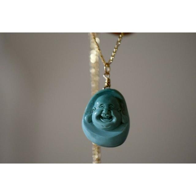 4186 一点物 本物天然トルコ石 ターコイズ ネックレス ペンダント