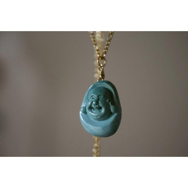 4186 一点物 本物天然トルコ石 ターコイズ ネックレス ペンダント