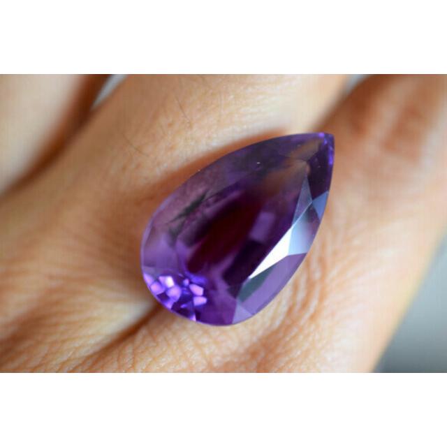 164 特売 上品 大玉 天然 アメジスト 雫 アメシスト 紫水晶 2月誕生石