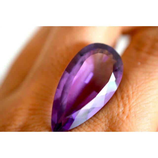 158 特売 上品 大玉 天然 アメジスト 雫 アメシスト 紫水晶 ２月誕生石