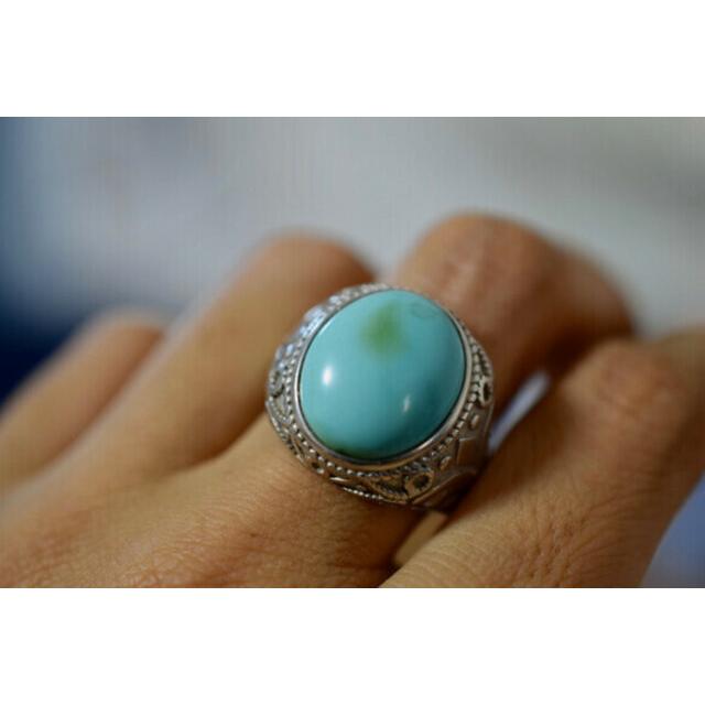 土日限定値下げ‼️ターコイズ&トルマリンリング