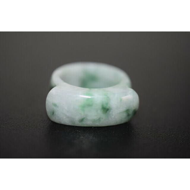 131-20 特売品 22.0号 天然 A貨 ラベンダー 翡翠 リング 板指 広幅 