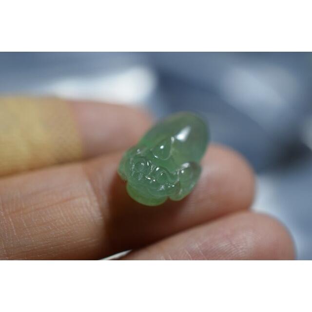 B10 特売 天然 A貨 氷種 本翡翠 ジンチャン ペンダント 硬玉 