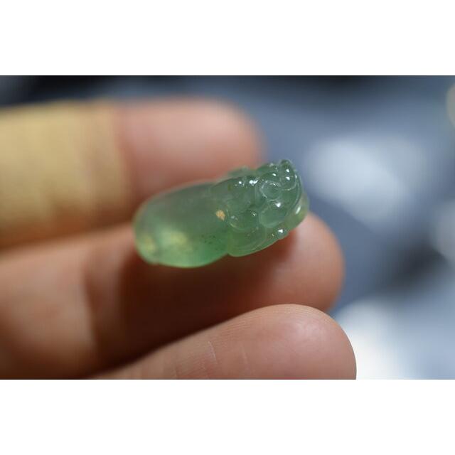 B10 特売 天然 A貨 氷種 本翡翠 ジンチャン ペンダント 硬玉 