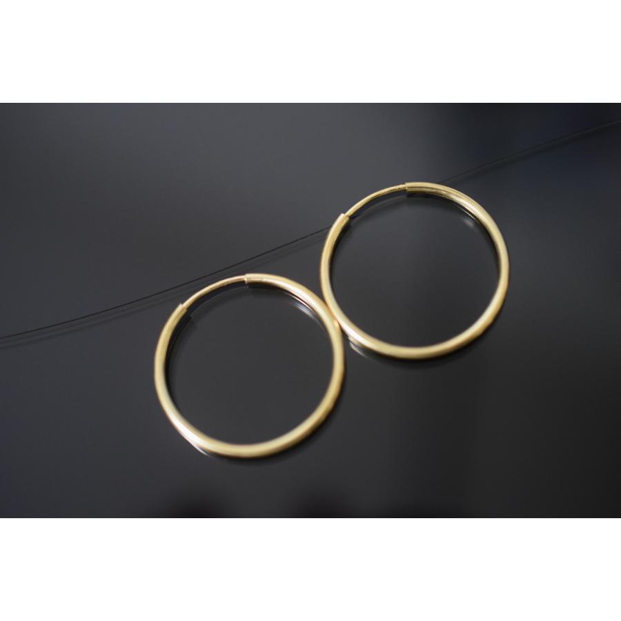 6085-20mm 14kgf goldfilled ゴールドフィルド フープピアス シンプル