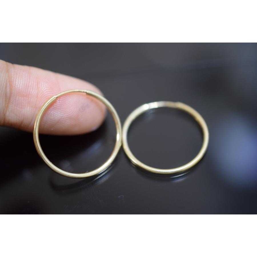 6085-20mm 14kgf goldfilled ゴールドフィルド フープピアス シンプル