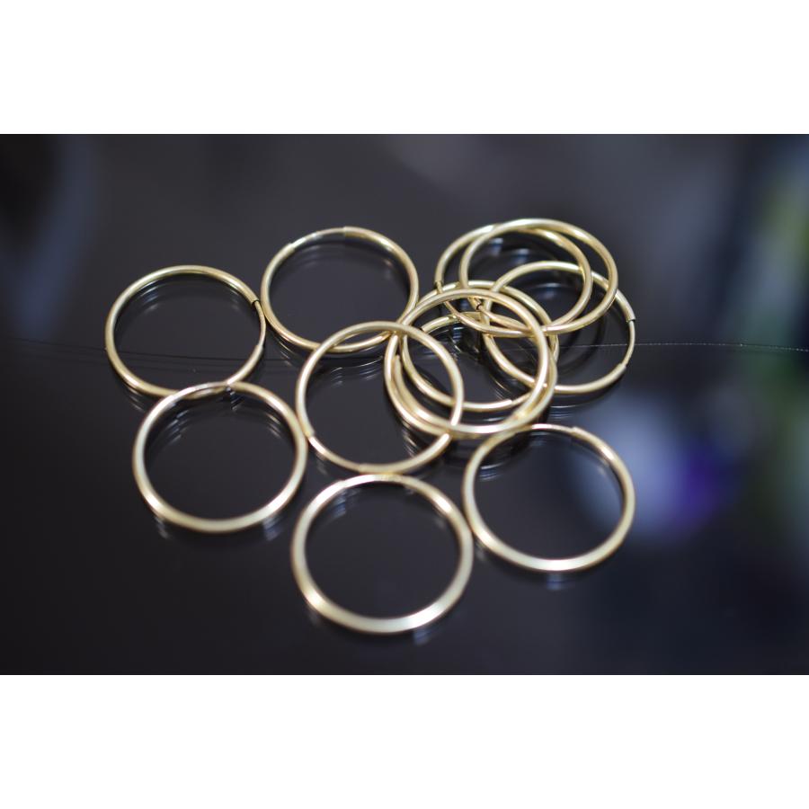 6085-20mm 14kgf goldfilled ゴールドフィルド フープピアス シンプル
