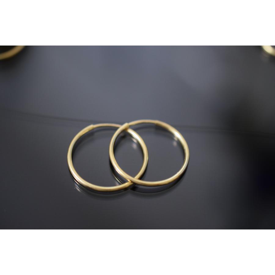 6085-20mm 14kgf goldfilled ゴールドフィルド フープピアス シンプル