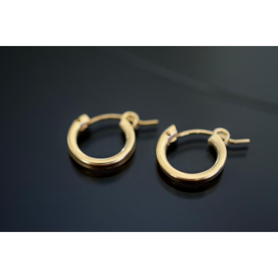 6085-13mm 14kgf goldfilled ゴールフィルド シンプル フープピアス