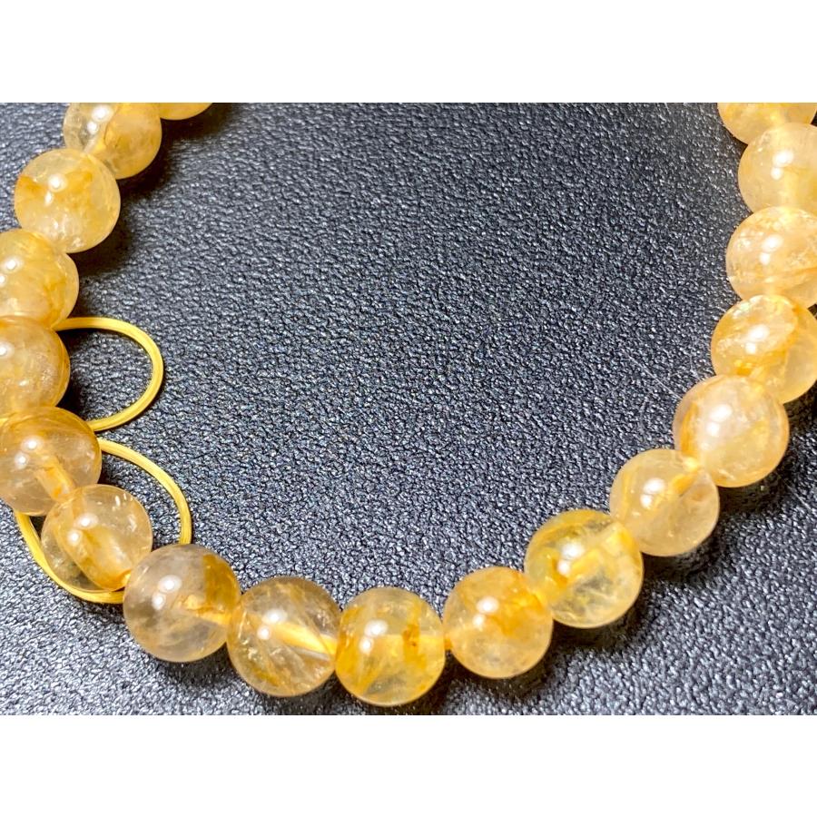 【良質,美品】天然アイリス入りシトリン　ブレスレット　誕生石　黄水晶 GOLD STONE シトリン アイリスクォーツ ブレスレット 12mm 黄