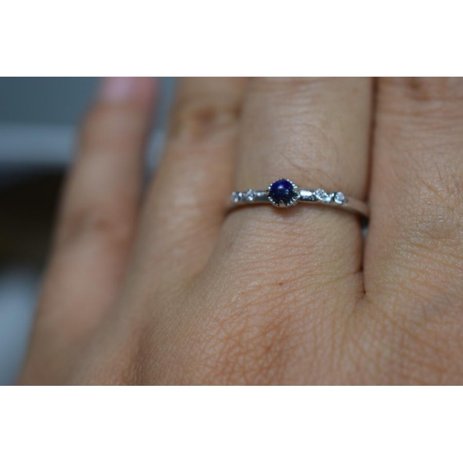 RS8-20 シルバー 青金石 ラピスラズリ リング 指輪 シンプル