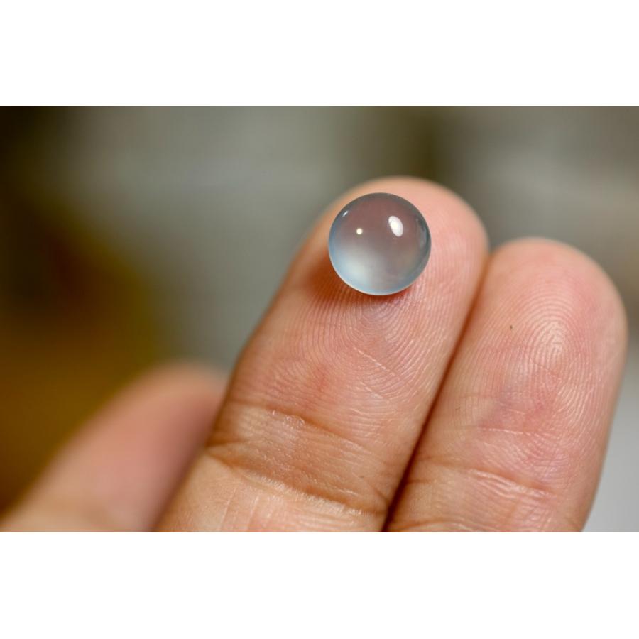 RS8-57 極品 真ん丸 宝石質 高氷種 氷灰藍 天然グアテマラ産 A貨 本 