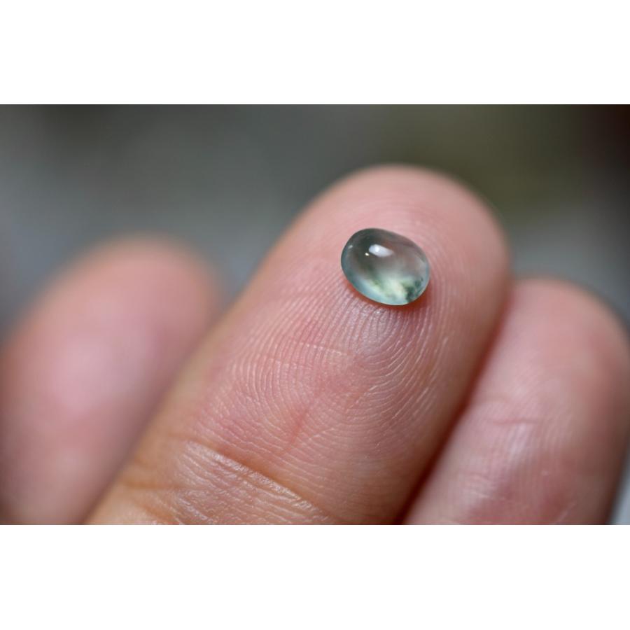 RS10-06 高氷種 宝石質 白氷飃藍花 天然ミャンマー産 A貨 本翡翠  