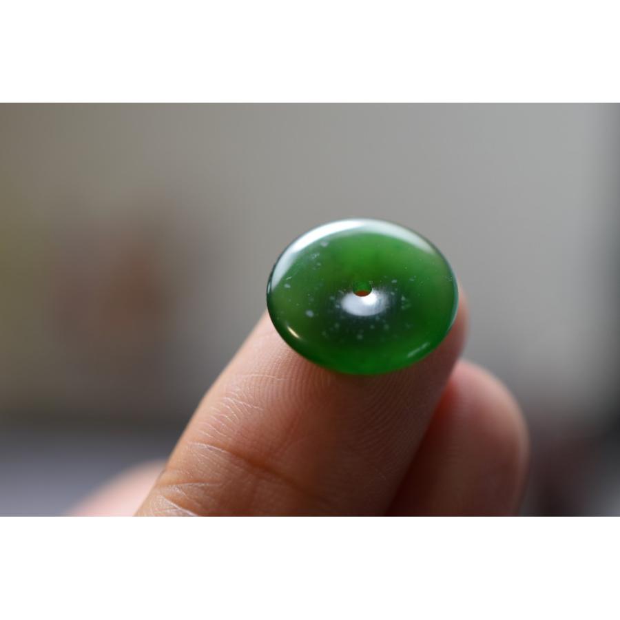 RS10-176 極品 宝石質 氷種 濃暗緑 玉壁 平安守り グアテマラ産
