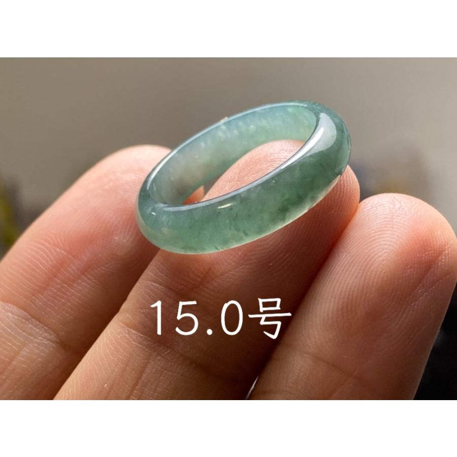 L11-237 氷種 グレー緑 15.0号 天然グアテマラ産 A貨 本翡翠 くりぬき 