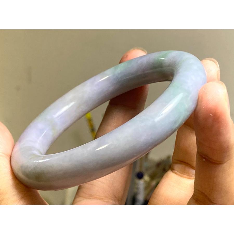 BG9-30 訳あり処分品 厚手 54.5mm 春彩 ラベンダー ミャンマー産 A貨 