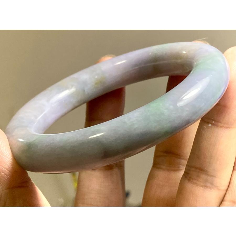 BG9-30 訳あり処分品 厚手 54.5mm 春彩 ラベンダー ミャンマー産 A貨 