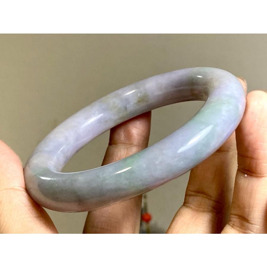 BG9-30 訳あり処分品 厚手 54.5mm 春彩 ラベンダー ミャンマー産 A貨